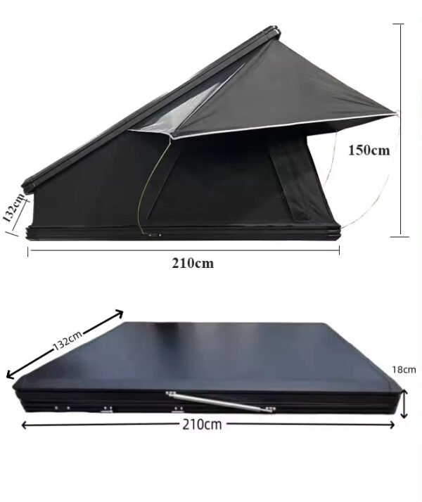 Roof top tent Actrica for overlanding, camping, roadtrip on top of SUV, Jeep