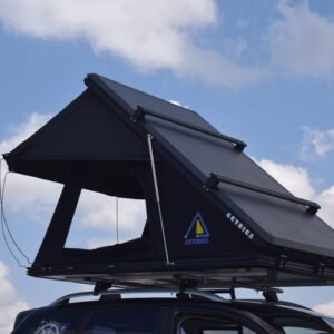 Roof top tent Actrica for overlanding, camping, roadtrip on top of SUV, Jeep