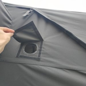 Heater hole Tent's Modification - Shop