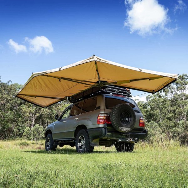 Awning LED free standing Actrica for overlanding, camping, roadtrip on top of SUV, Jeep